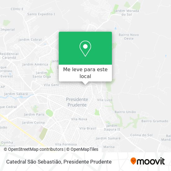 Catedral São Sebastião mapa