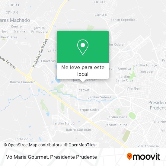 Vó Maria Gourmet mapa