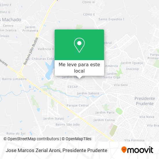 Jose Marcos Zerial Aroni mapa