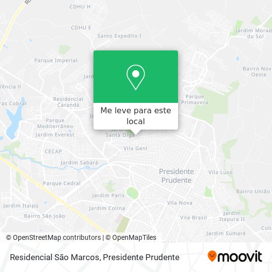 Residencial São Marcos mapa