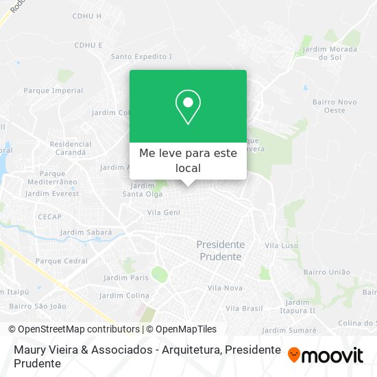 Maury Vieira & Associados - Arquitetura mapa