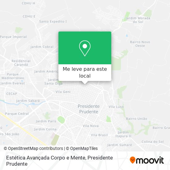 Estética Avançada Corpo e Mente mapa