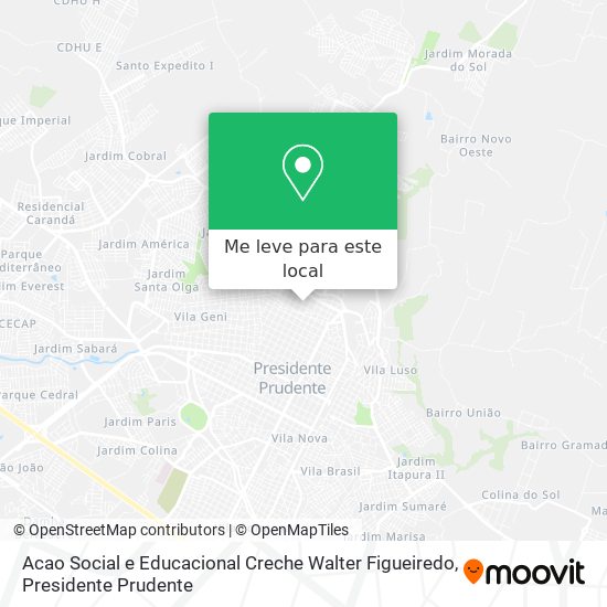 Acao Social e Educacional Creche Walter Figueiredo mapa