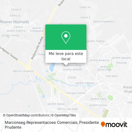 Marconseg Representacoes Comerciais mapa
