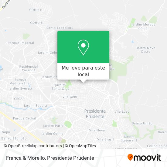 Franca & Morello mapa
