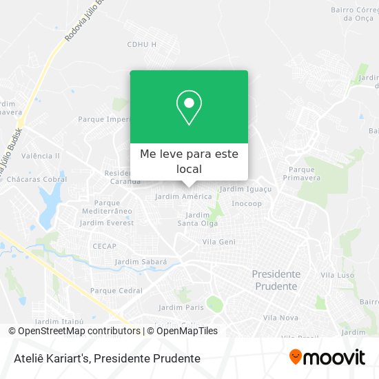 Ateliê Kariart's mapa