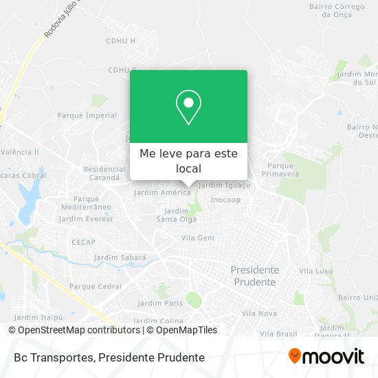 Bc Transportes mapa