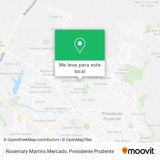 Rosemary Martins Mercado mapa