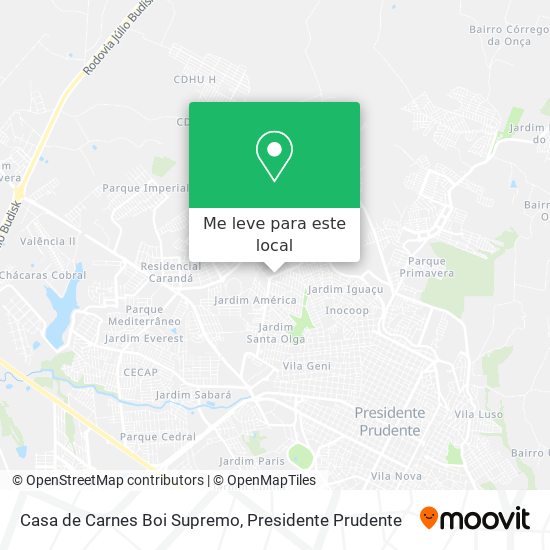Casa de Carnes Boi Supremo mapa