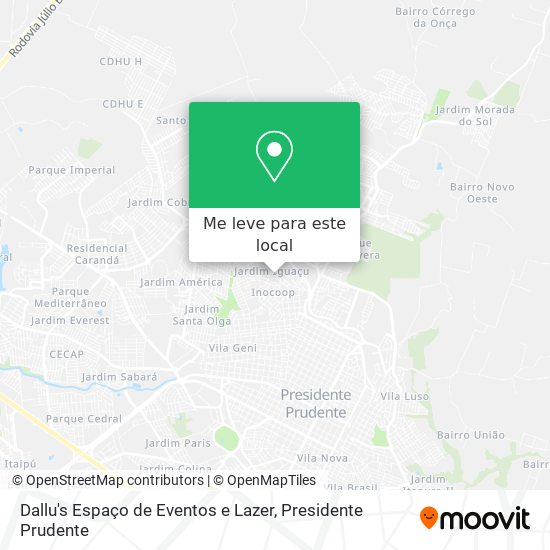 Dallu's Espaço de Eventos e Lazer mapa