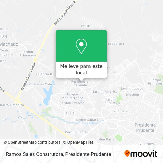 Ramos Sales Construtora mapa