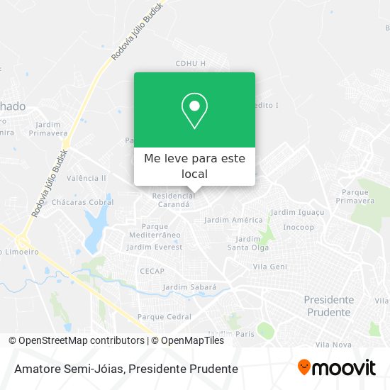 Amatore Semi-Jóias mapa