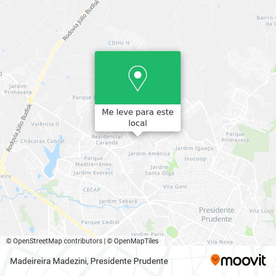 Madeireira Madezini mapa