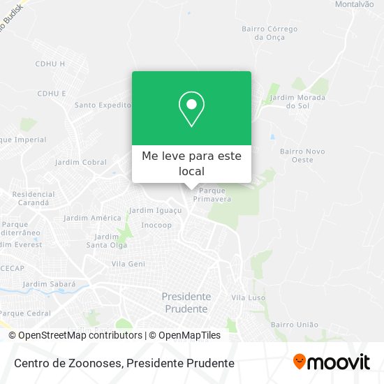 Centro de Zoonoses mapa