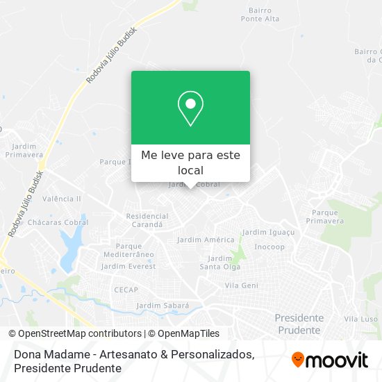 Dona Madame - Artesanato & Personalizados mapa
