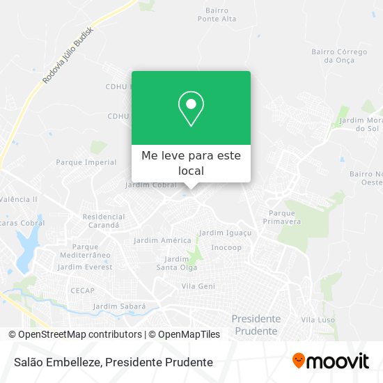 Salão Embelleze mapa