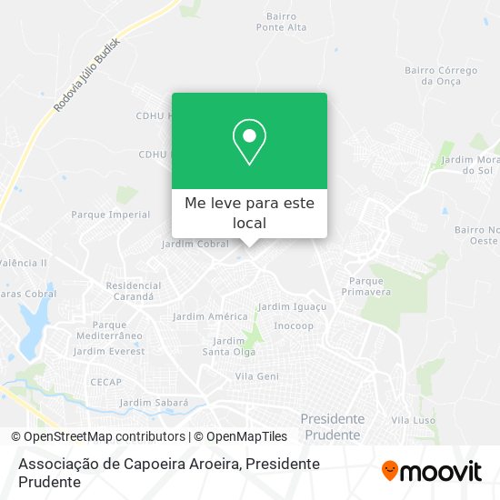 Associação de Capoeira Aroeira mapa