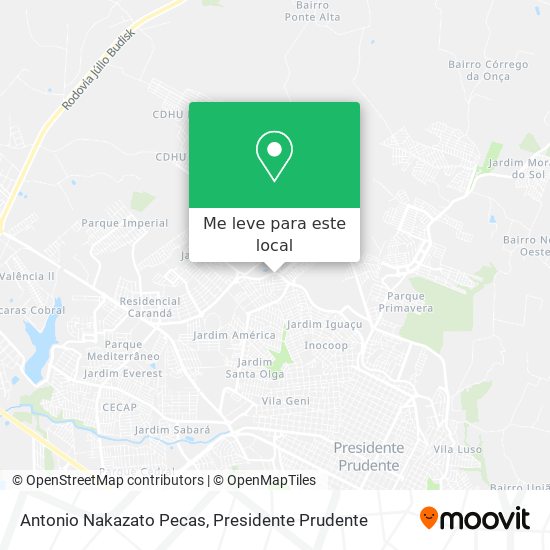 Antonio Nakazato Pecas mapa