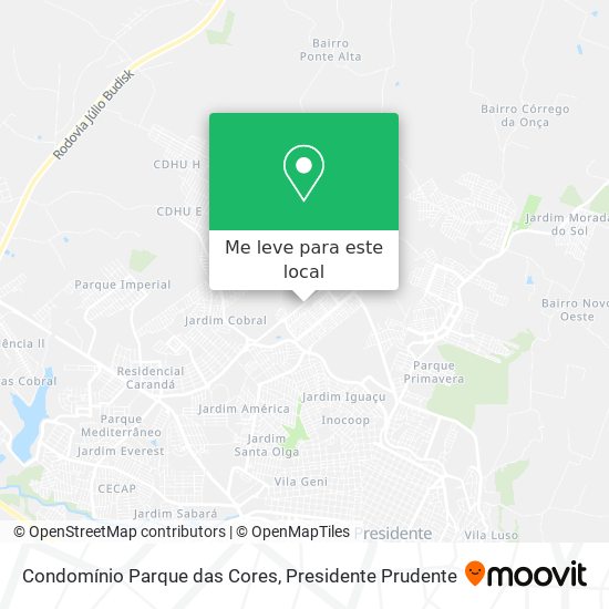 Condomínio Parque das Cores mapa
