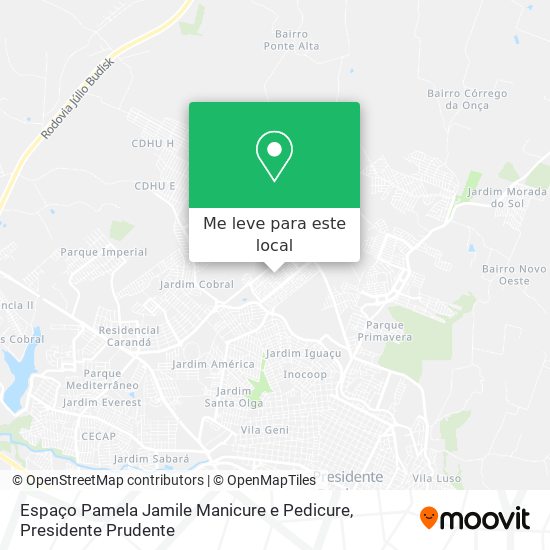 Espaço Pamela Jamile Manicure e Pedicure mapa