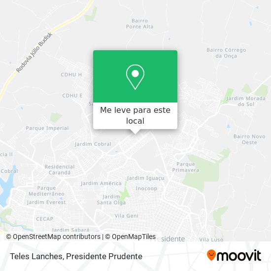 Teles Lanches mapa