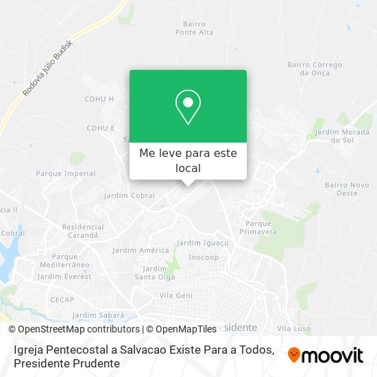 Igreja Pentecostal a Salvacao Existe Para a Todos mapa