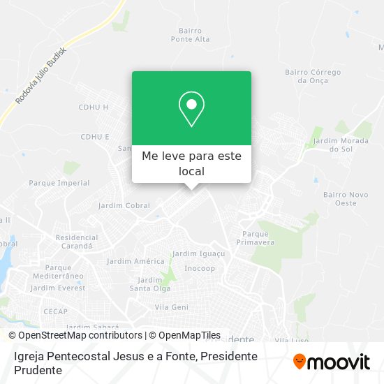 Igreja Pentecostal Jesus e a Fonte mapa