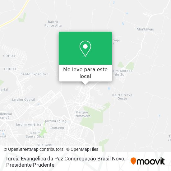 Igreja Evangélica da Paz Congregação Brasil Novo mapa