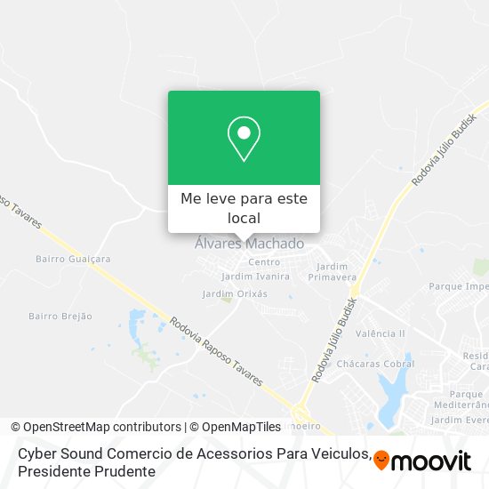 Cyber Sound Comercio de Acessorios Para Veiculos mapa