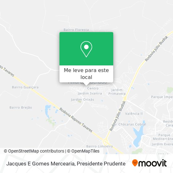Jacques E Gomes Mercearia mapa