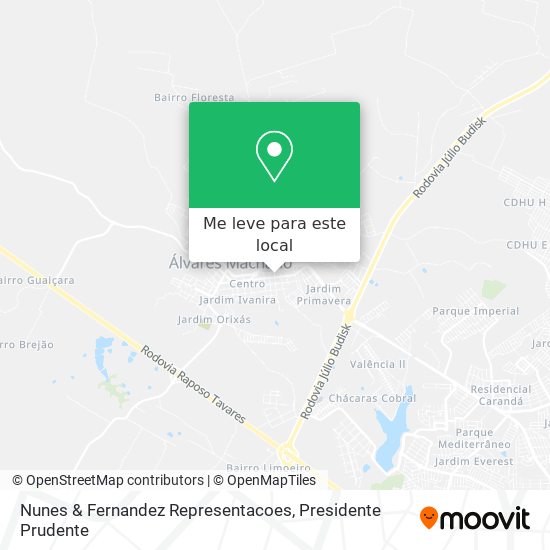 Nunes & Fernandez Representacoes mapa