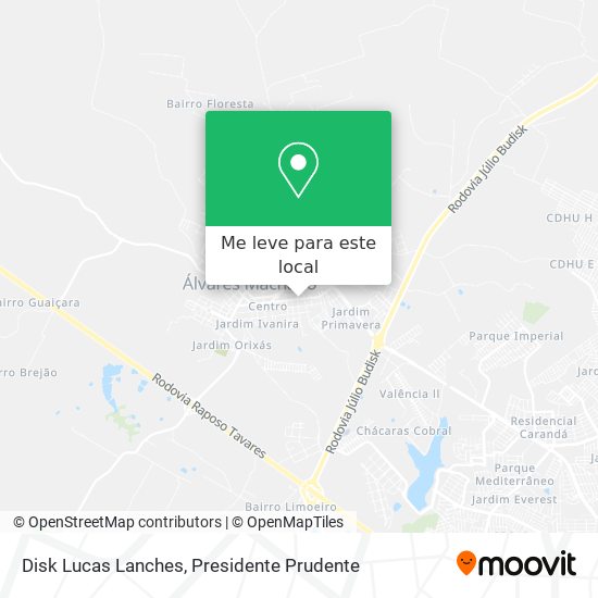 Disk Lucas Lanches mapa