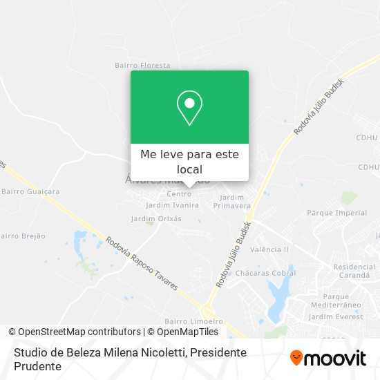 Studio de Beleza Milena Nicoletti mapa
