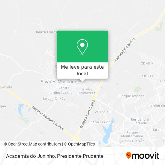 Academia do Juninho mapa