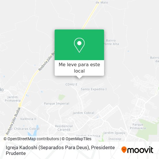 Igreja Kadoshi (Separados Para Deus) mapa