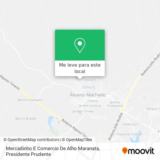 Mercadinho E Comercio De Alho Maranata mapa