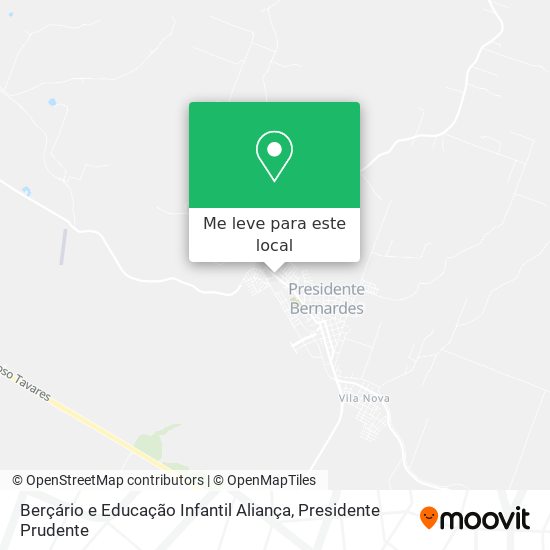 Berçário e Educação Infantil Aliança mapa