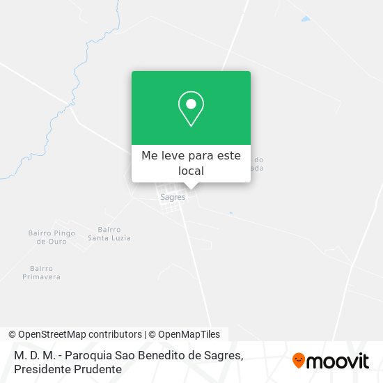 M. D. M. - Paroquia Sao Benedito de Sagres mapa