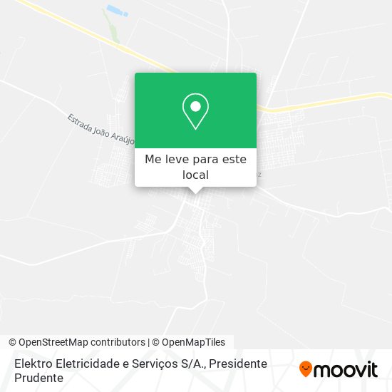 Elektro Eletricidade e Serviços S / A. mapa