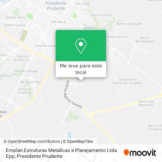 Emplan Estruturas Metalicas e Planejamento Ltda Epp mapa