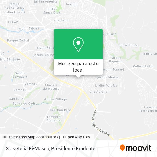 Sorveteria Ki-Massa mapa