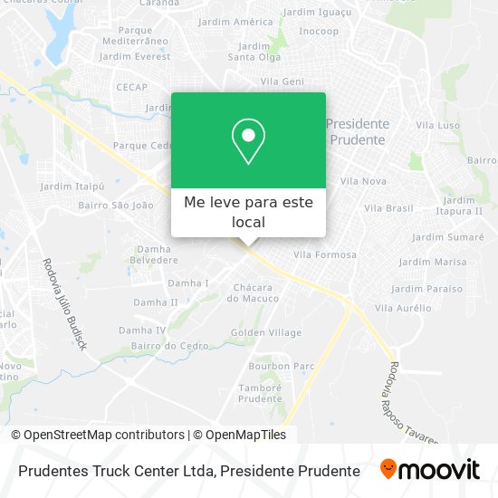 Prudentes Truck Center Ltda mapa