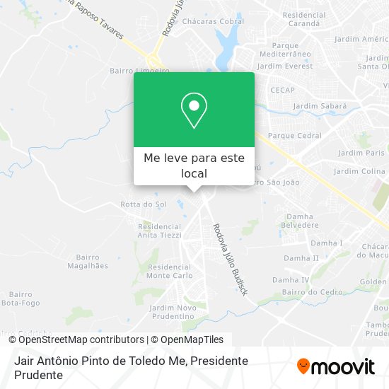 Jair Antônio Pinto de Toledo Me mapa