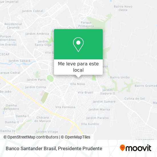 Banco Santander Brasil mapa