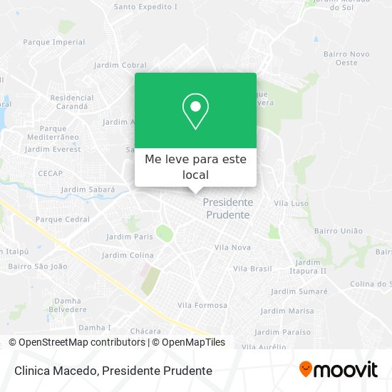 Clinica Macedo mapa