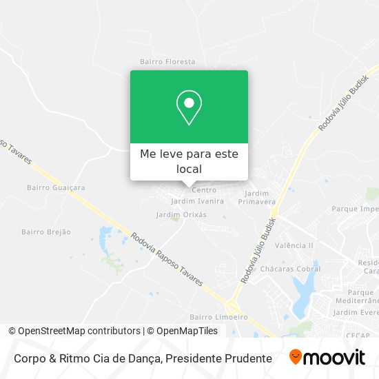 Corpo & Ritmo Cia de Dança mapa