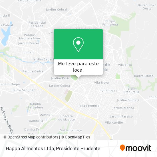 Happa Alimentos Ltda mapa