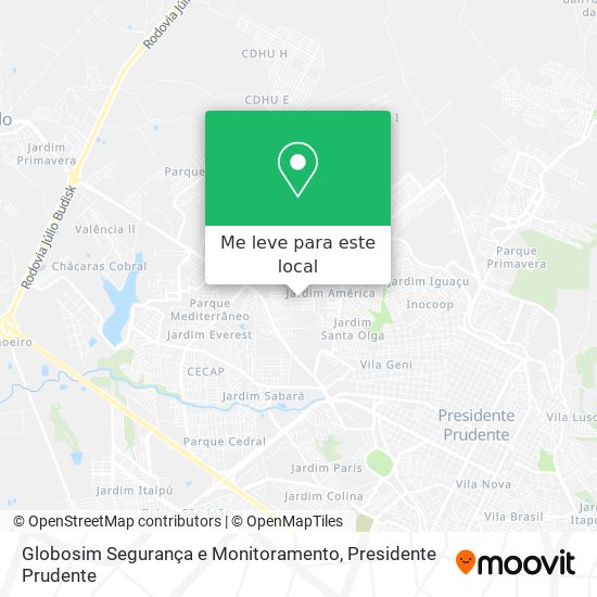 Globosim Segurança e Monitoramento mapa