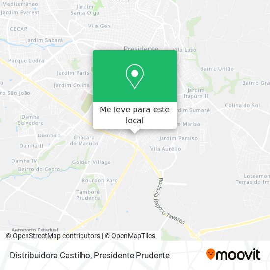 Distribuidora Castilho mapa