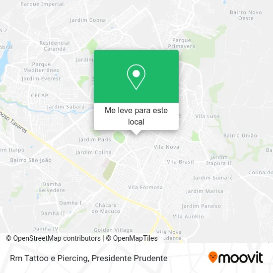 Rm Tattoo e Piercing mapa